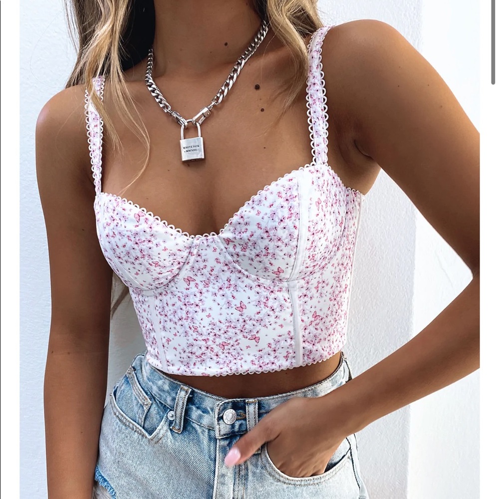 White Fox - Weekend Love Bustier - Pink Butterfly